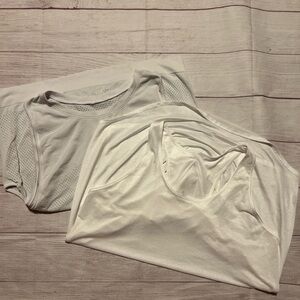 Lululemon White Athletic Tank top bundle